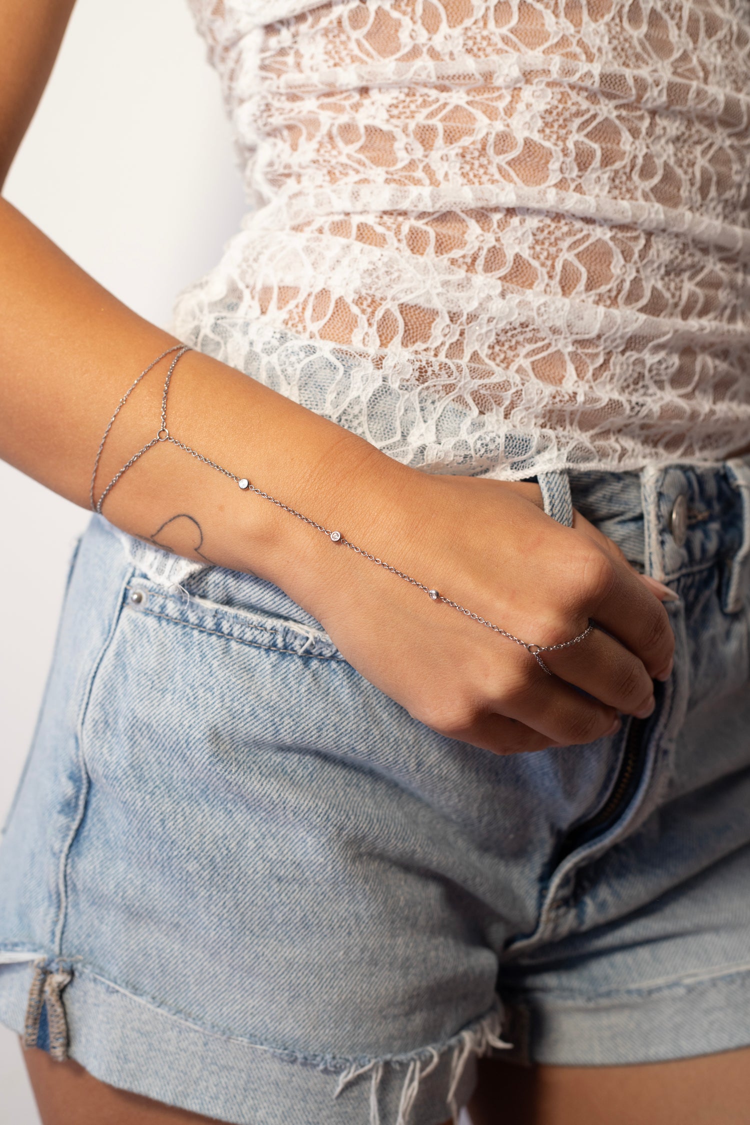 3 Gem Hand Chains